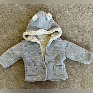 Baby Sherpa-Lined Bear Sweater by Gap